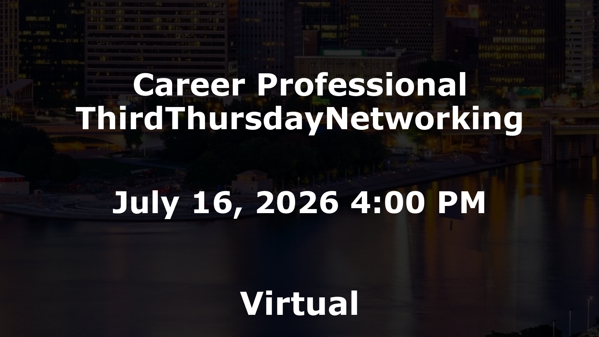 Career Professional ThirdThursdayNetworking event image